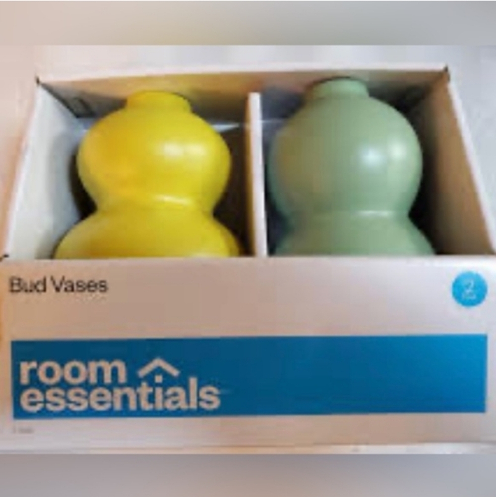 Room Essentials- 2pc Double-Bulb Vases ๐๐ - Picture 3 of 3